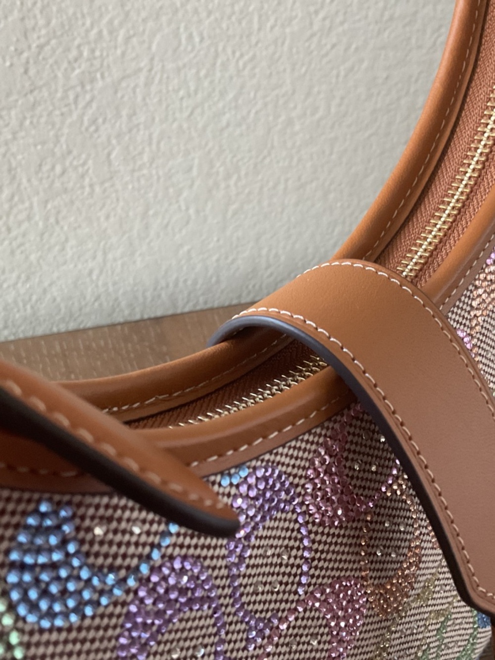 Coach rainbow crystal Hampton in signature jacquard - Picture 14 of 15